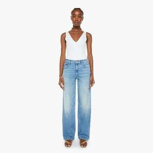 MOTHER The Spinner Zip Sneak Jeans Size 23